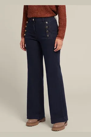 Elena Miro Navy Jeans Blue