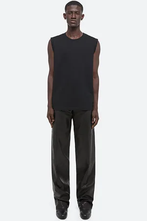 Helmut Lang Logo Muscle Tank Cotton Black