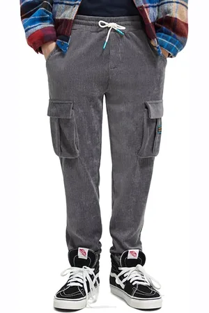 Scotch&Soda Corduroy Cargo Sweatpants Contains Organic Cotton Antra