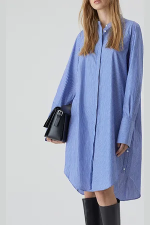 Closed Shirt Dress Galaxy Blue
