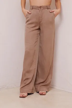 Bella Dahl Harper Clean Hem High Waist Mocha Chocolate
