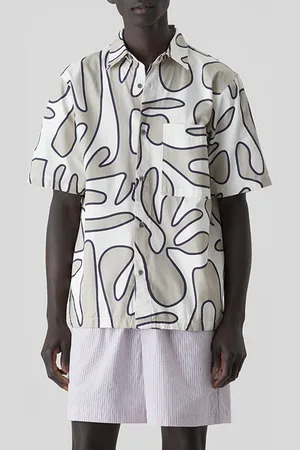 Closed Shortsleeve Shirt Shirts & Blouses Ecru