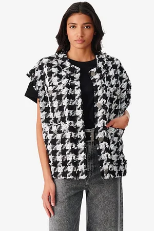 IRO Lilous Vest In Black/white