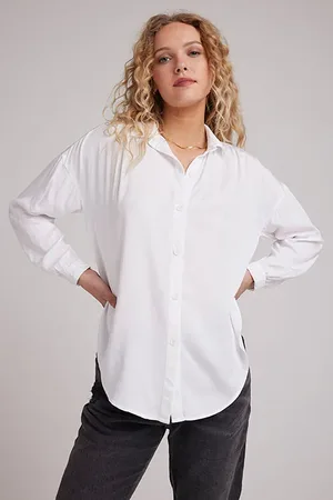 Bella Dahl Flowy Shirt White