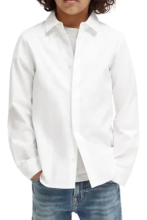 Scotch&Soda Slim Fit- Long Sleeve Dressed Shirt White