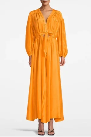 FORTE FORTE Forte Forte Silk Habotay Long Sleeves Dress Sole