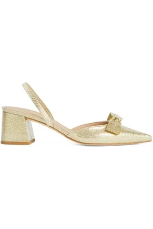 LK Bennett Cadence Bow Mule Gold