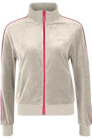 Fila Terrassa Velvet Track Jacket Whitecap Gray