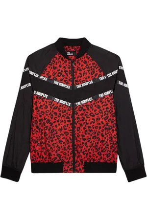 The Kooples Pop Leo Orange Technical Jacket Multicolor
