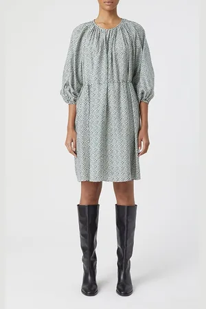 Closed Short Belted Dress Fern Green