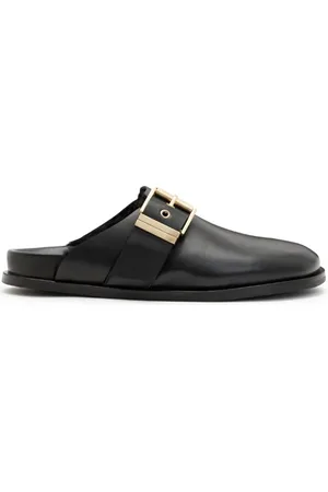 AllSaints Venus Shearling Mule Black