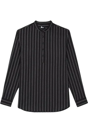The Kooples Chemise A Col Tunisien Black
