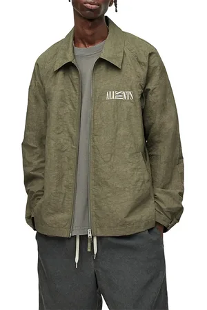 AllSaints Breaker Jacket Khaki Green