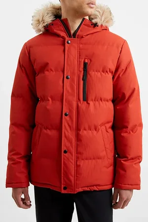 French Connection A Parka Row Mid Orange