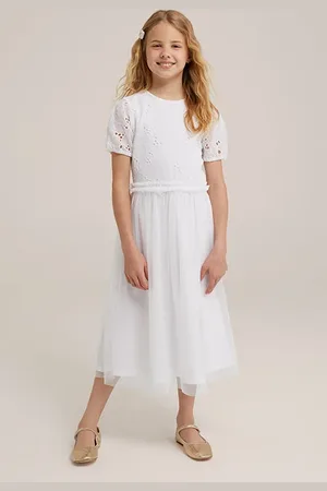 WE Fashion Dress Maxi Length White