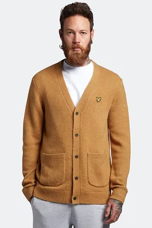Lyle & Scott Brushed Cardigan Anniversary Gold
