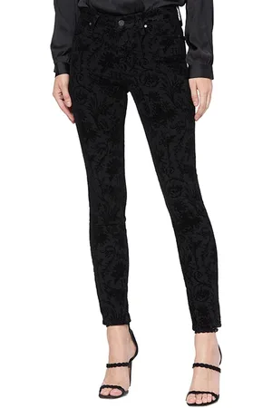 Paige Hoxton Ankle Black Flocked Versaille
