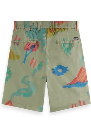 Scotch&Soda Twilt - Printed Poplin Pleated Chino Shorts Combo A