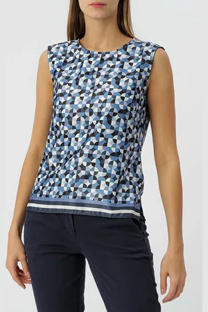 River Woods Shirt Slls Striped Board Blue