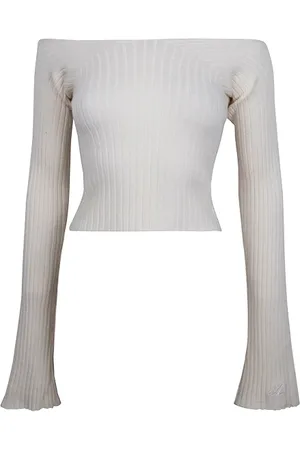 Axel Arigato Tune Rib Crop Top Beige