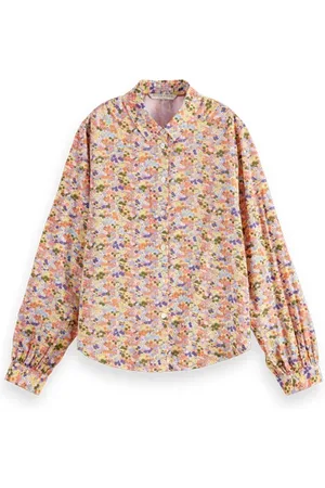 Scotch&Soda Allover Print Balloon Sleeve Shirt Combo J
