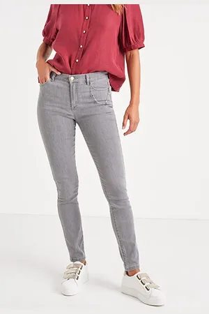 ICODE Mouse Grey Skinny Jeans With Charm Bracelet