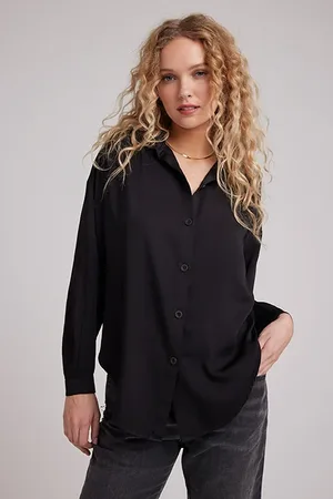 Bella Dahl Flowy Shirt Black