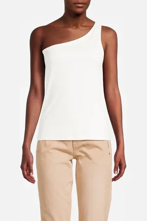 Summum Woman Singlet Interlock Off White