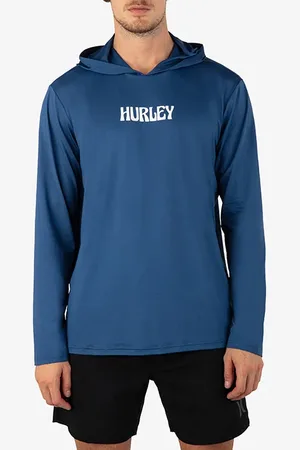 Hurley Hybrid Upf Hooded Upf Long Sleeve Submarine