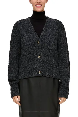 QS by s.Oliver Cardigan Grey/black
