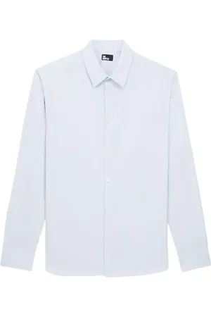 The Kooples Shirt With Tie Collar Light Blue