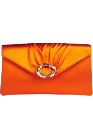 LK Bennett Serena - Envelope Clutch Burnt Orange