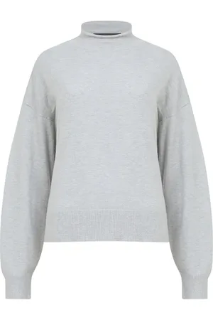 French Connection Supersoft Turtle Neck Lgt Grey Mel