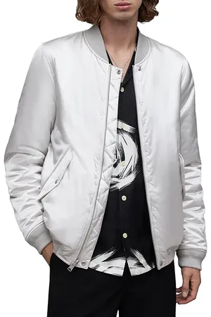 AllSaints Eris Rev Bomber Silver/black