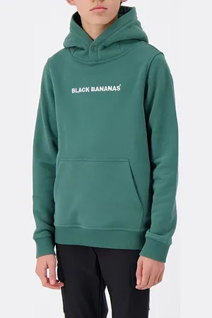 Black Bananas Jr. Script Hoodie Green