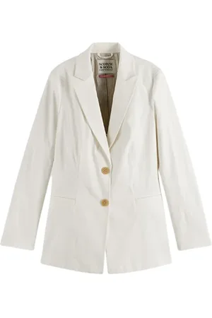 Scotch&Soda Single Breasted Summer Blazer Off White