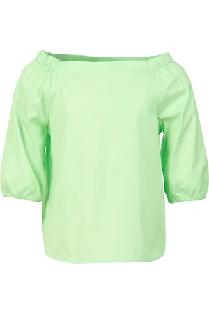 River Woods Shirt Boatneck 3/4sl Green