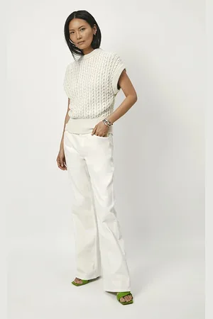 Dante 6 Bella Wide Leg Jeans Butter Cream