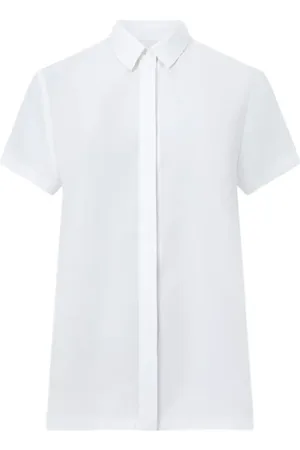 French Connection Pleat Back Button Thru Winter White