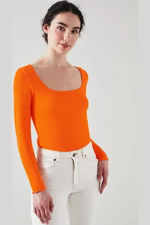 LK Bennett May Long-sleeved Top Orange