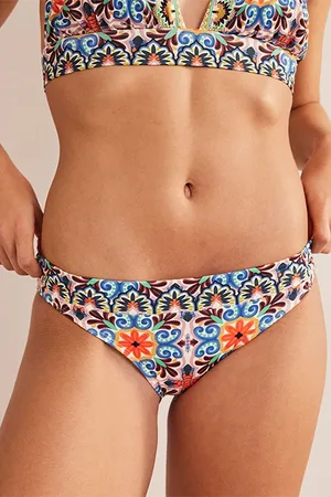 Boden Ithaca Panel Bikini Bottoms Multi, Tapestry Tile