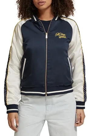 Scotch&Soda Embroidered Bomber With Contrast Detail Night