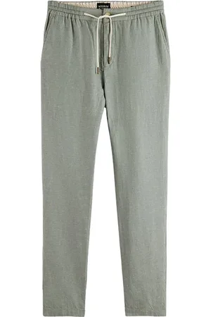 Scotch&Soda Warren Cotton/linen Twill Jogger Army