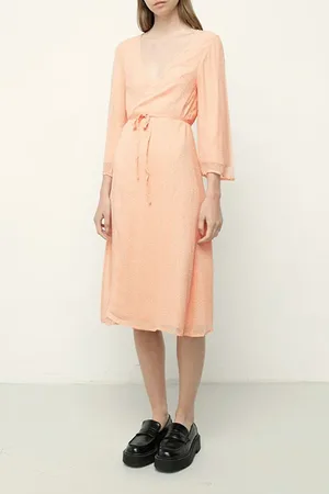 American Vintage Midi Fitted Double Breasted Dress Doucette
