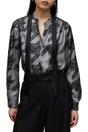 AllSaints Toni Toni Shirt Grey