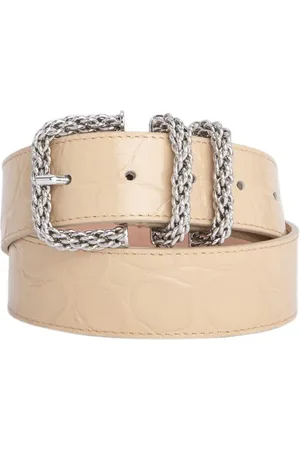By Far Katina Kraft Maxi Croco Embossed Leather Kraft