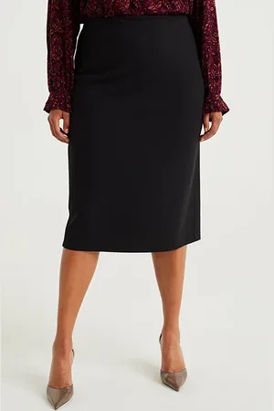 WE Fashion Skirt Medium Length Black