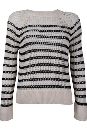 AllSaints Paloma Str Crew Neck Pampas White/black