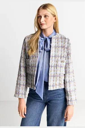 Rich & Royal Tweed Jacket Cruise Blue