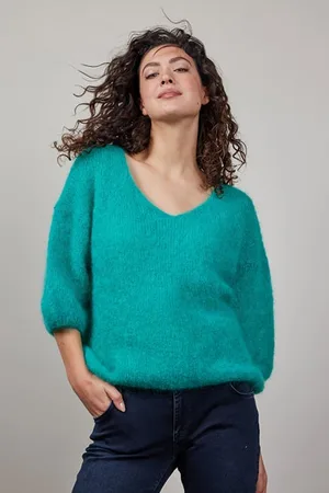 DIDI Mohair Pullover Mira Peacock Green
